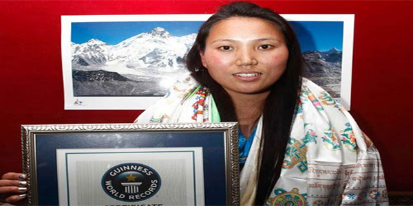 महिला पर्वतारोही का गिनीज बुक में नाम दर्ज
