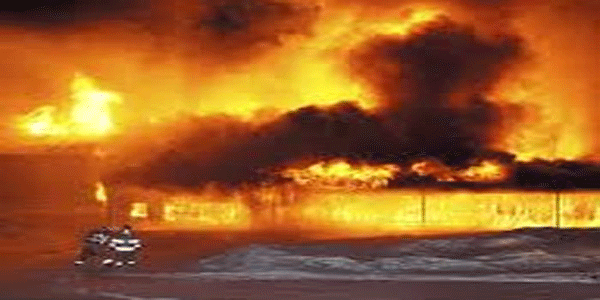 चीन में गोदाम में आग, 11 की मौत