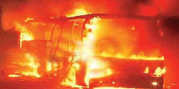 कर्नाटकः हावेरी में बस में लगी आग, 7 की मौत
