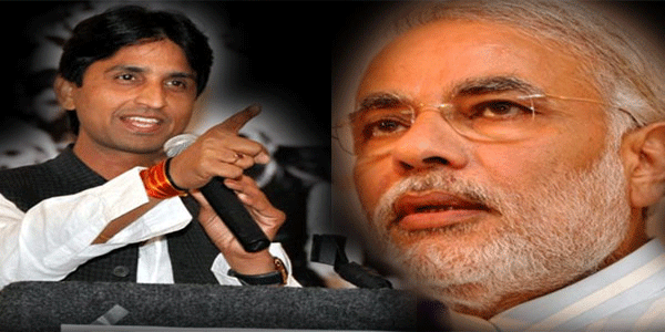 कुमार विश्वास ने दी मोदी को चुनौती