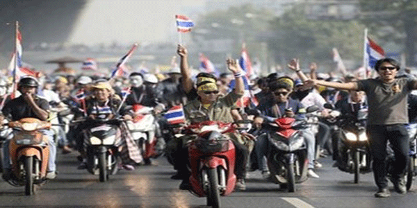 थाईलैंड में प्रधानमंत्री को हटाने तक रैली जारी रहेगी