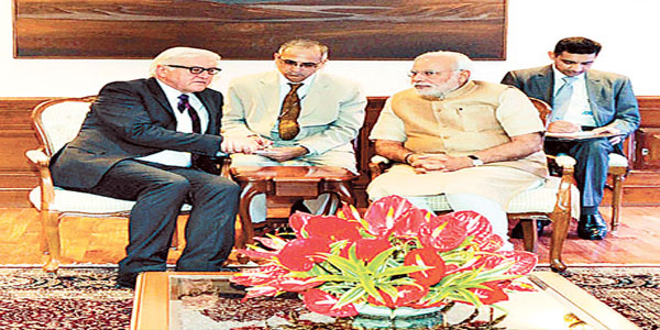 जर्मनी भारत के साथ द्विपक्षीय संबंध बढ़ाने का इच्छुक: स्टीनमर