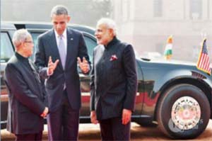 प्रणव ने दिया ओबामा के सम्मान में रात्रिभोज